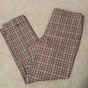 JJill Camel, black, and pink Ponte pants - NWT - Size 10